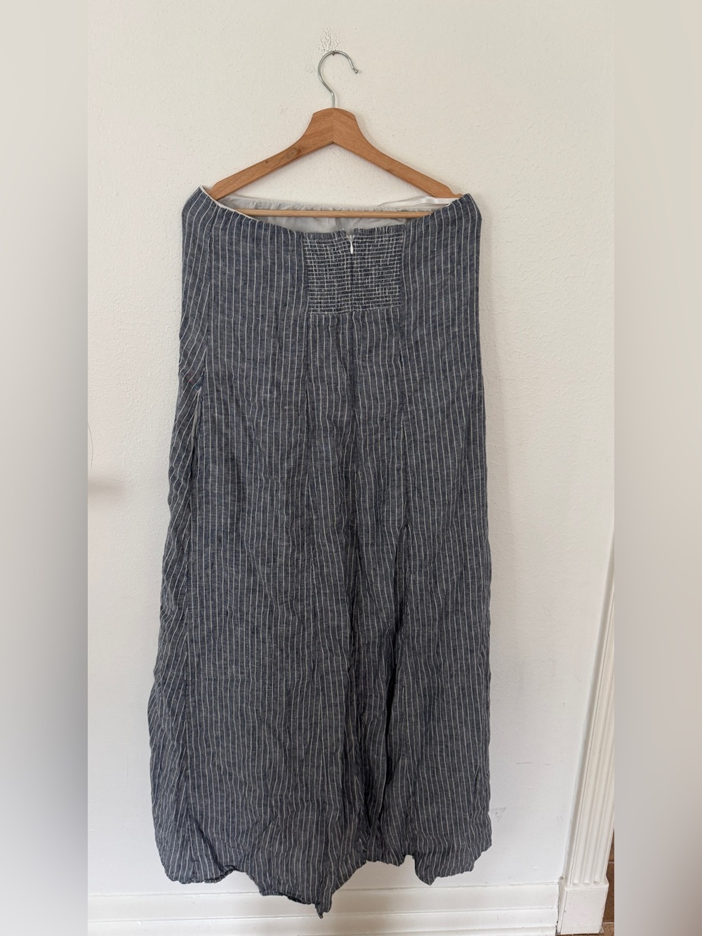 100% European Linen Strapless Maxi Dress - Picture 7 of 11